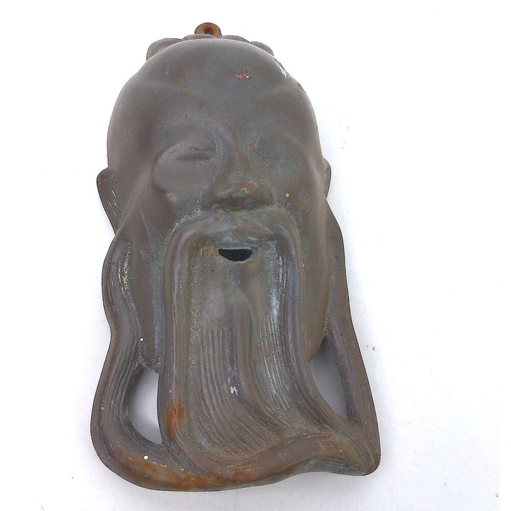 Vintage Gods Confucius Or Shou Lao Plaque Wall Decor